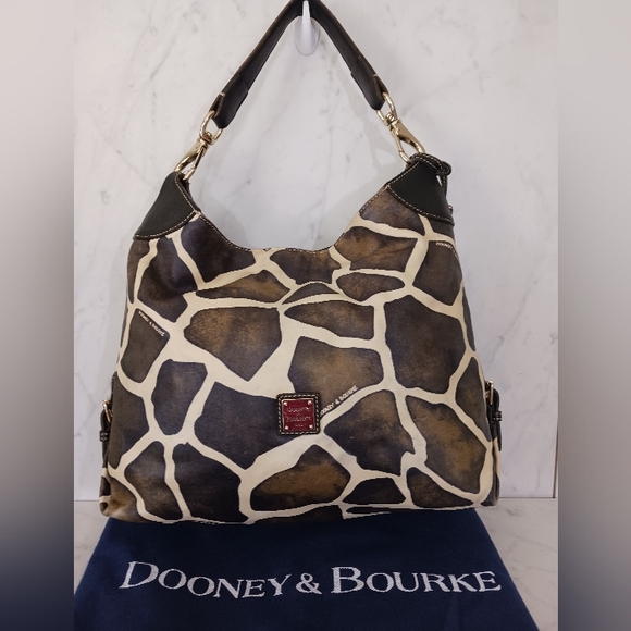 Dooney & Bourke Giraffe Print Shoulder Bag - Picture 3 of 14